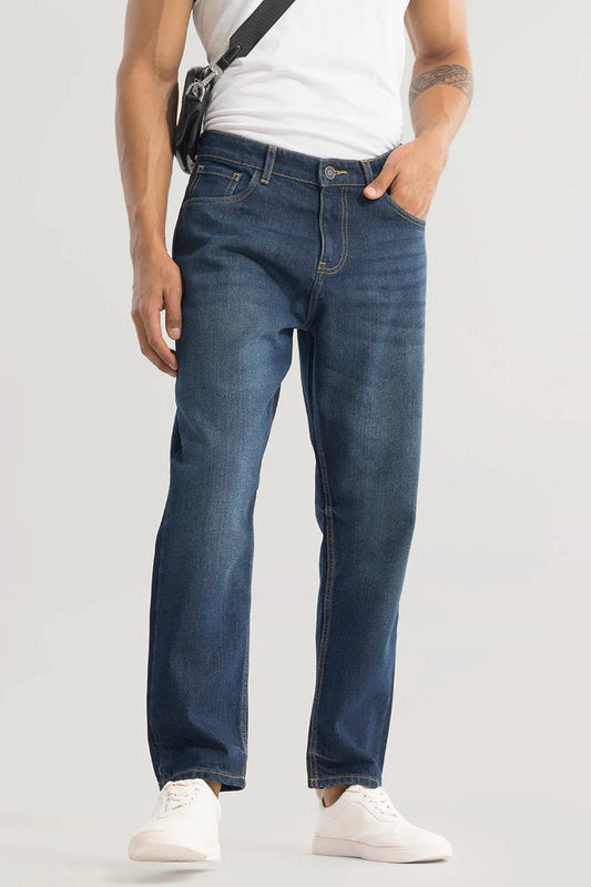 DOWNTOWN INDIGO BLUE BAGGY JEANS