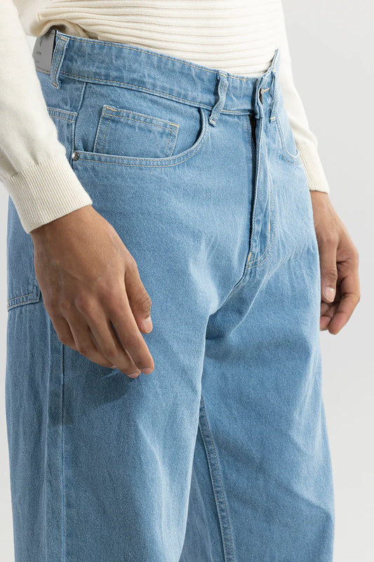 STREETSWAY BLUE BAGGY FIT JEANS